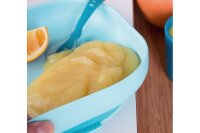 BEABA Teller Silikon mit Saugnapf blau