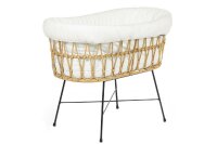 Rattan Wiege & Metallfüße
