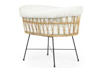 Rattan Wiege & Metallfüße