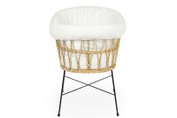 Rattan Wiege & Metallfüße
