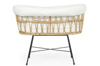 Rattan Wiege & Metallfüße