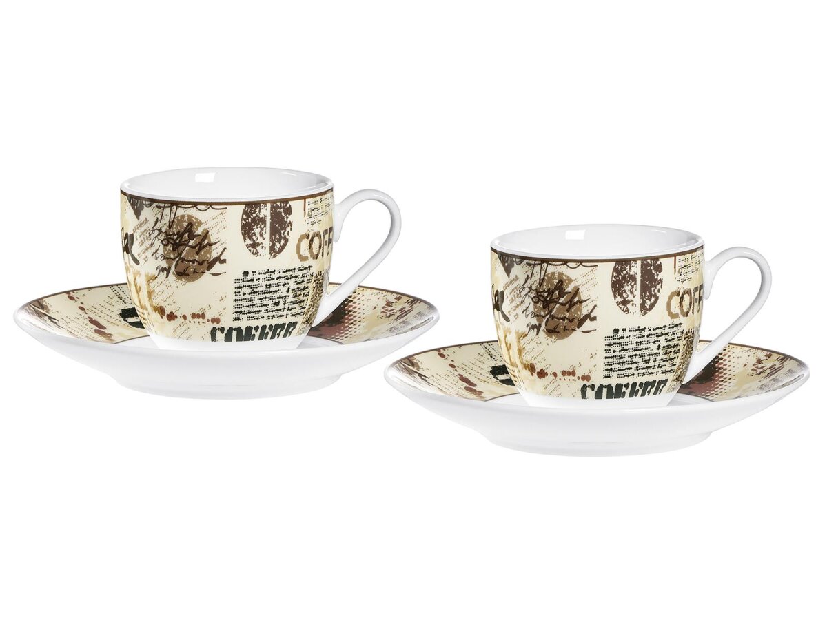 Mug - Ritzenhoff & Breker - Tasses à Café Bleu Brésil 320ml - Set De 4 - Maison