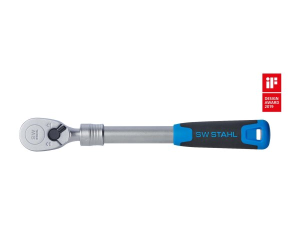 SW-STAHL Umschaltknarre "High Torque" 1/2", feinve Gewicht: 925 g