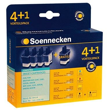 Soennecken Tintenpatrone 84114 Gr.1034 Brother LC900 5 St./Pack.