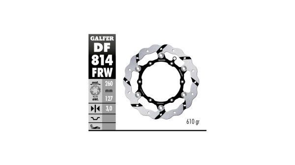 GALFER Bremsscheibe "DF814" Typ W - Offroa