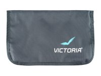 Dokumententasche "Victoria" A5, Faltbar, mit Klett hellgrau