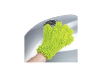 OXFORD Microfaser-Waschhandschuh Weich u grün / grau