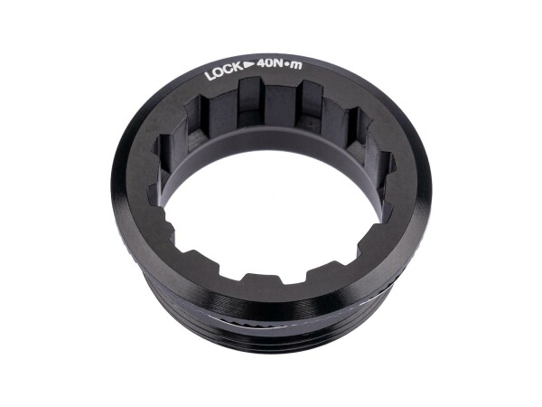 SHIMANO Lockring Aluminium, schwarz Passend für 12 mit Spacer