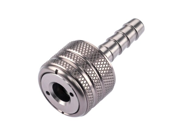 SILCA Ventil "Schradero" Vernickeltes Messing, pas Schlauch-Wider