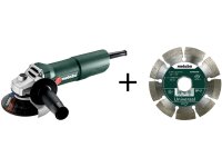 METABO Winkelschleifer "W750-115" Netzbetrieben, 7 Set im Karton,