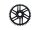KMC Kettenblatt CrMo, schwarz 11/128", 47,5 mm ode 44 Zähne, 3 mm