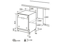 EXQUISIT EGSP9614-E-030B Geschirrspüler inox