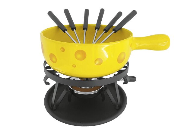 NOUVEL Käsefondue Set Formaggio gelb 9teilig