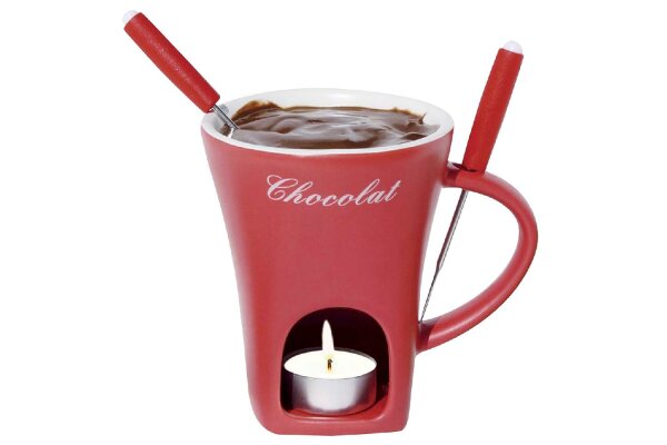 NOUVEL Schokoladenfondue Set Chocolat 3teilig