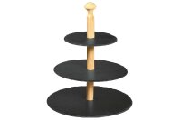 KESPER Etagere Schiefer 3-stöckig 31x4,5x31cm