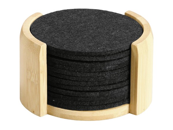 KESPER Untersetzer Filz/Bambus 12er Pack