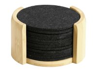 KESPER Untersetzer Filz/Bambus 12er Pack