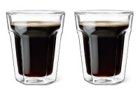 LEOPOLD Kaffee Glas doppelwandig 220ml 2er Set