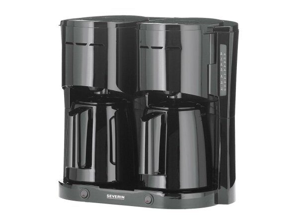 SEVERIN Filterkaffeemaschine Duo KA9315 1000W 8 Tassen Thermokanne schwarz
