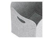 ZELLER PRESENT Aufbewahrungskorb Filz 36x28x36cm grau