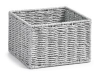 ZELLER PRESENT Aufbewahrungskörbchen 16x16x11cm 20x20x13cm grau 2tlg