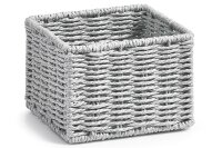 ZELLER PRESENT Aufbewahrungskörbchen 16x16x11cm 20x20x13cm grau 2tlg