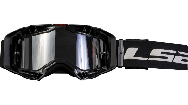 LS2 Crossbrille "Aura Pro" Verspiegeltes schwarz
