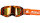 LS2 Crossbrille "Aura Pro" Verspiegeltes schwarz / neonorange