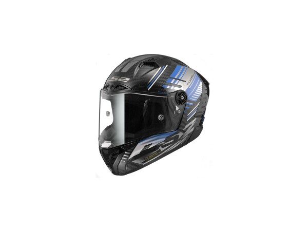 LS2 Integralhelm "FF805 Thunder Carbon V schwarz / silber / blau, Gr. 53 / 54 = XS