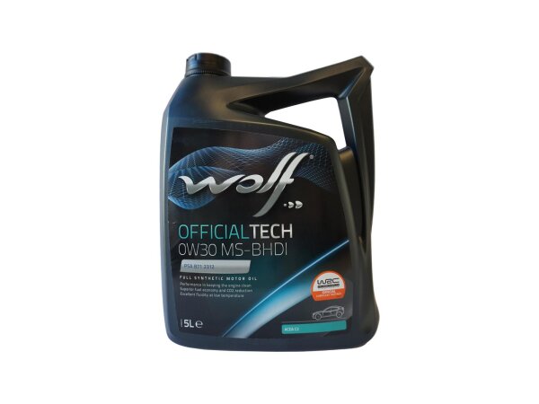WOLF Motoröl "OfficialTech MS-BHDI" SAE  5 l Kanister