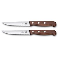 Wood, Steakmesser Set, 2tlg, 12cm, Wellen, mod. Ahorn, G