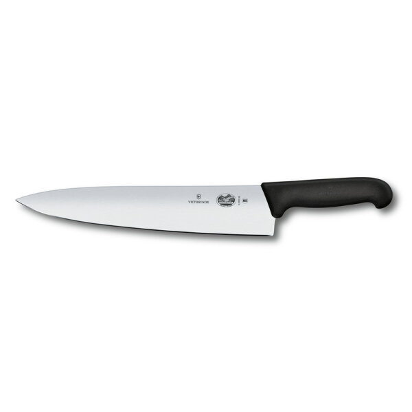 Fibrox, Kochmesser, 28cm, gerade, schwarz