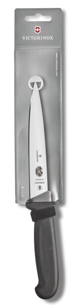 Fibrox, Filetiermesser,16cm,gerade,flex,Mittelspitz, schwarz