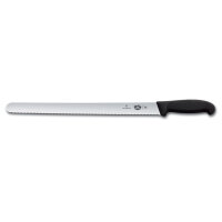 Fibrox, Schinkenmesser, 36cm, Wellen, schwarz