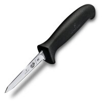 Fibrox, Geflügelmesser, 8cm, gerade, small, schwarz