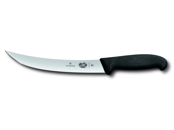 Fibrox, Schlachtmesser, 20cm, gerade, schwarz
