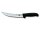 Dual Grip, Schlachtmesser, 20cm,gerade,Kullen,schmal,schwarz/rot