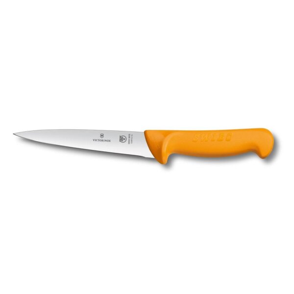 Swibo, Ausbein- und Stechmesser, 13cm, gerade, orange, SB