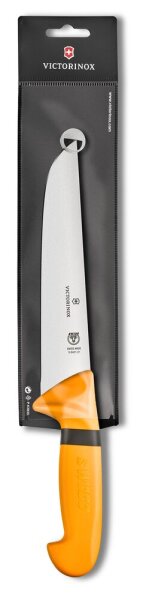 Swibo, Schlachtmesser, 21cm, gerade, orange, SB-Hülle