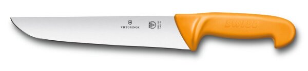 Swibo, Schlachtmesser, 24cm, gerade, orange, SB-Hülle