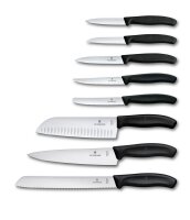 Swiss Classic, Messerblock, Buchenholz, 9tlg, schwarz