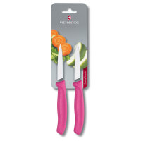 Swiss Classic, Gemüsemesser, 2tlg, 8cm, gerade, pink