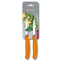 Swiss Classic, Gemüsemesser, 2tlg,8cm,Wellen,orange,B