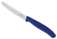 Swiss Classic, Tomaten und Tafelmesser, 11cm, Wellen, blau