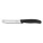 Swiss Classic, Käse- & Wurstmesser mit Gabelspitze, 11cm, schwarz