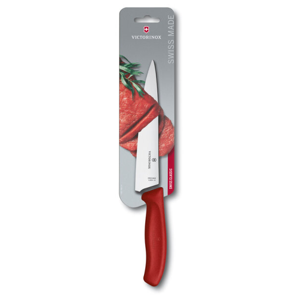 Swiss Classic, Kochmesser, 19cm, gerade, rot, B