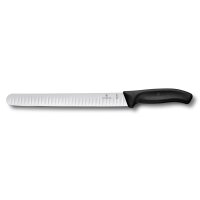 Swiss Classic, Schinkenmesser, 25cm, gerade,Kullen,schwarz,B