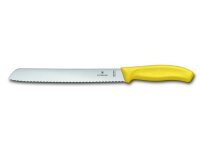 Swiss Classic, Brotmesser, 21cm, Wellen, gelb, B