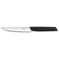 Swiss Modern, Steakmesser, 12cm, gerade, schwarz