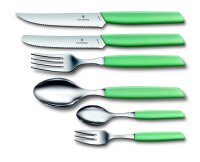 Swiss Modern, Tomaten und Tafelmesser, 11cm, Wellen, mint